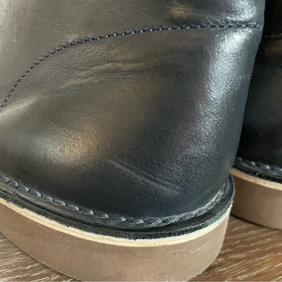 Clarks Navy Leather Chukka Boots Men’s 9 - Picture 12 of 12